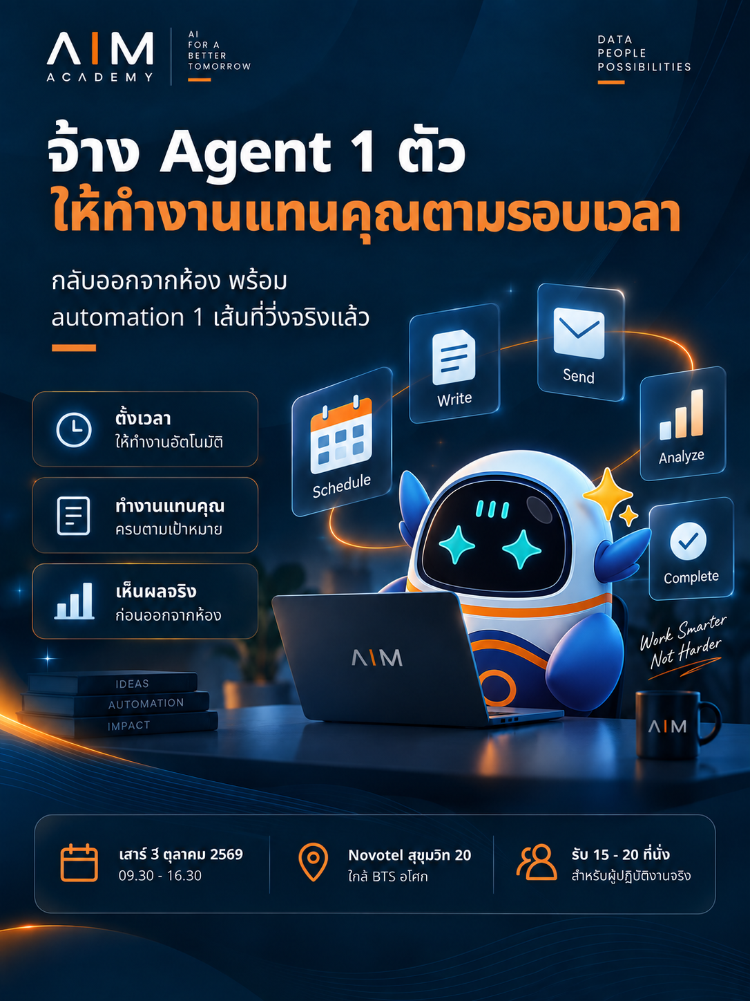 จ้าง AI Agent 1 ตัว ให้ทำงานแทนคุณทุกรอบเวลา