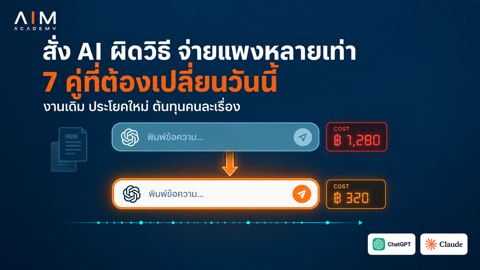 เปรียบเทียบวิธีสั่ง AI ที่ถูกต้องกับผิด 7 คู่เทคนิค เพื่อลดต้นทุนการใช้งาน AI ได้อย่างมีประสิทธิภาพ