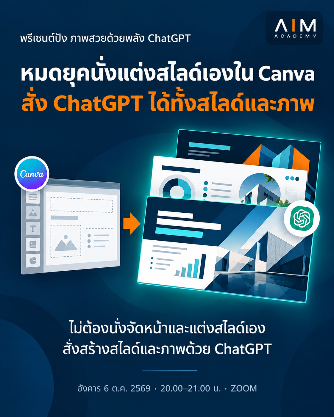 ใช้ chatgpt เจนสไลด์ แทน Canva